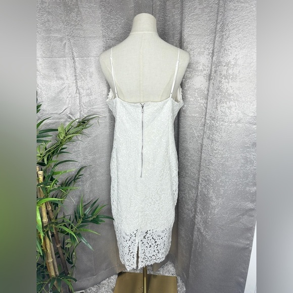 NEW Bardot Ivory Sienna Spaghetti Strap Lace Dress Women’s Sz 10/L - Picture 9 of 11